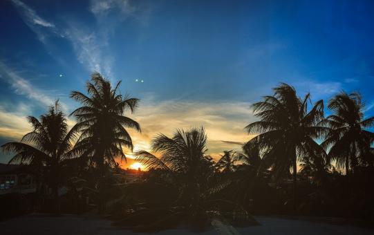 Sunset Sky in the Tropics - Free Stock Photo