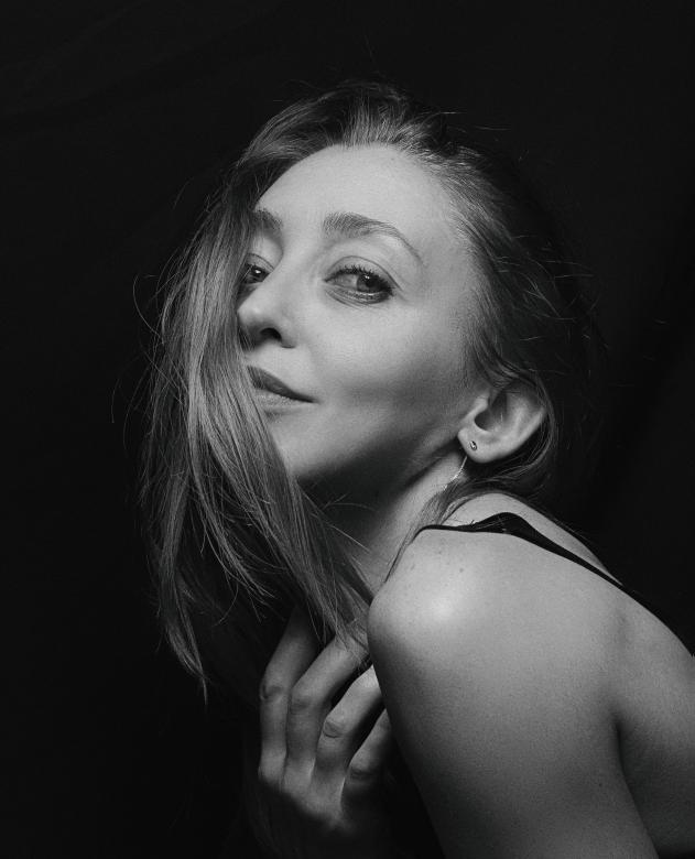 Free stock image of Female Model Posing - Monochrome created by Alexander Krivitskiy