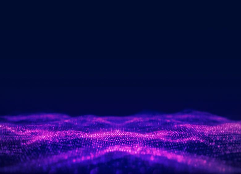 Free stock image of Abstract Background - Purple Waves and Particles - Technology created by Jack Moreh