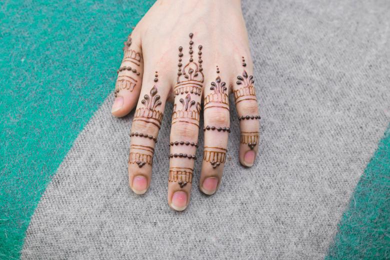Free stock image of Beautiful Arabic Mehndi Design created by Mehndi Training Center