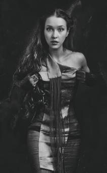 Monochrome - Model Portrait - Free Stock Photo