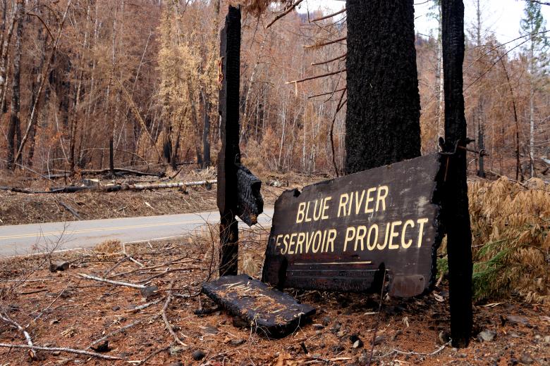 Free stock image of Blue River Reservoir Project sign created by Brian Walker