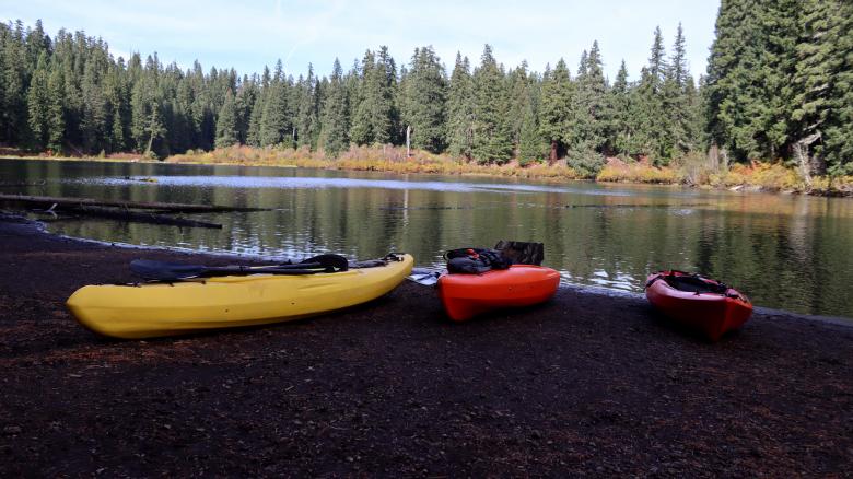 Free stock image of 3 Kayaks on Beach created by Brian Walker