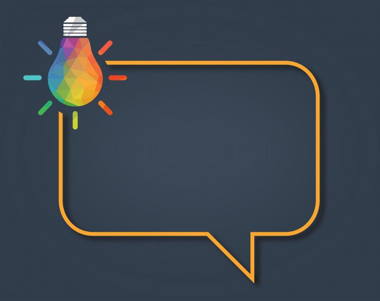 Free stock image of Express Your Ideas - Concept with Lightbulb and Speech Bubble created by Jack Moreh