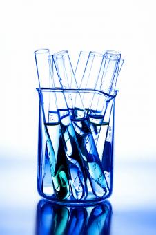 Colored solutions in test tubes - Free Stock Photo