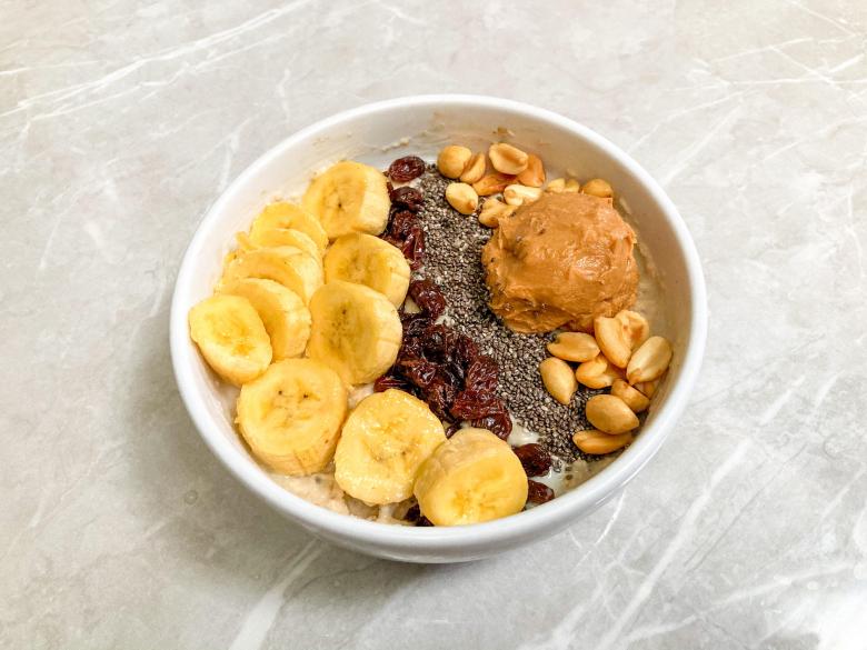 Free stock image of Healthy diet - bananas and peanuts created by Vegan Liftz 
