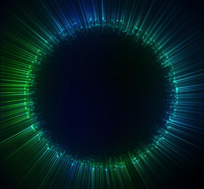 Free stock image of Abstract Background - Circle of Light - With Copyspace created by Jack Moreh