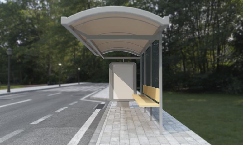 Free stock image of Mockup for Bus Shelter Advertisement Poster created by Shahsoft Production