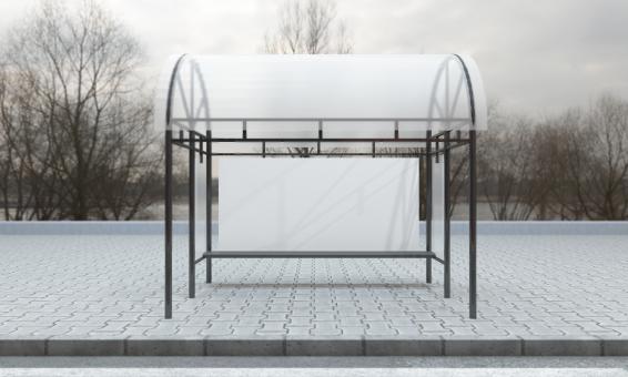 Mockup for Billboard in Bus Stop
