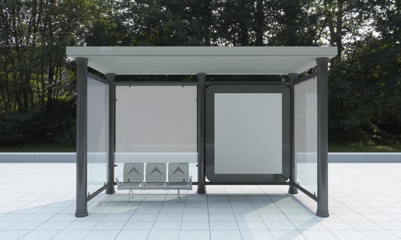 Free stock image of Modern Bus Shelter Mockup created by Shahsoft Production