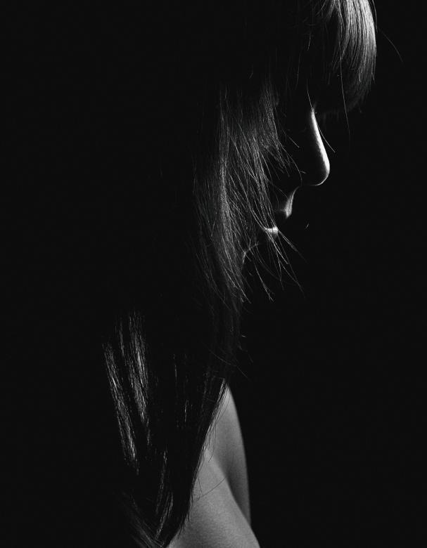 Free stock image of Girl Profile - LowKey - Monochrome created by Alexander Krivitskiy
