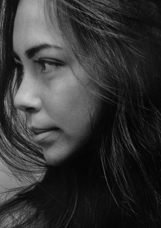 Free stock image of Young Brunette Profile - Monochrme created by Alexander Krivitskiy