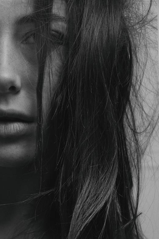 Free stock image of Half Portrait - Girl - Monochrome created by Alexander Krivitskiy