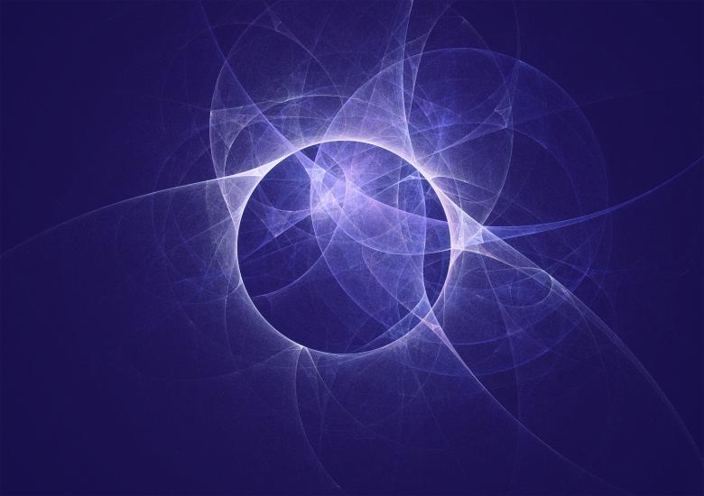 Free stock image of Blue Fractal Orb Background created by Alen