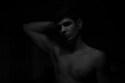 Dark Male Portrait - Free Stock Photo