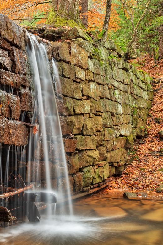 Free stock image of Autumn Dam Waterfall - Cook Forest created by Nicolas Raymond