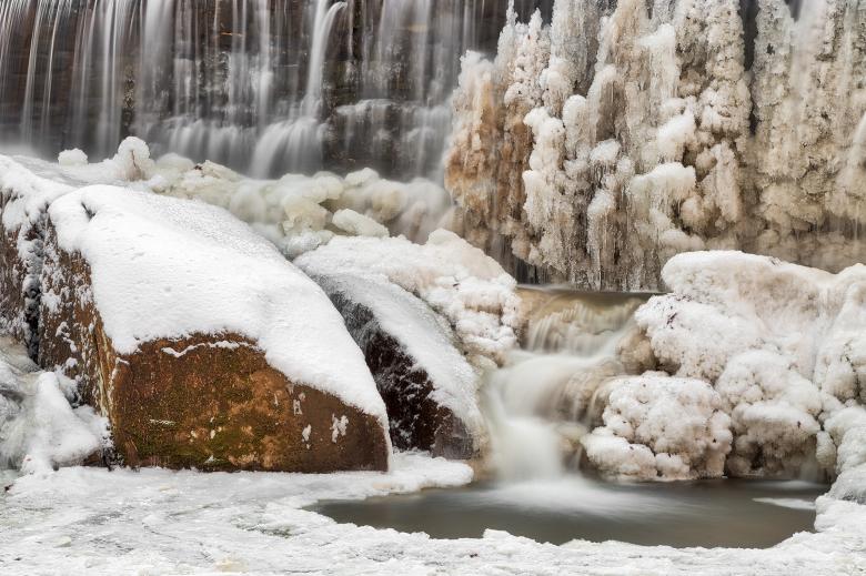 Free stock image of Rock Run Winter Cascades created by Nicolas Raymond