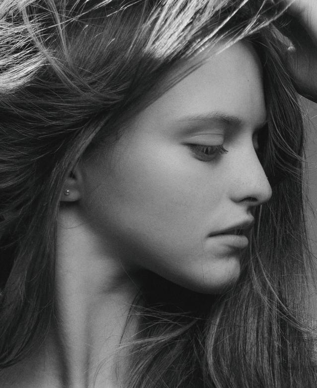 Free stock image of Female Profile Portrait created by Alexander Krivitskiy