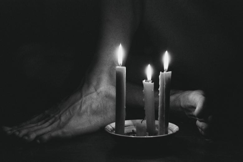 Free stock image of Glowing candles created by Alexander Krivitskiy