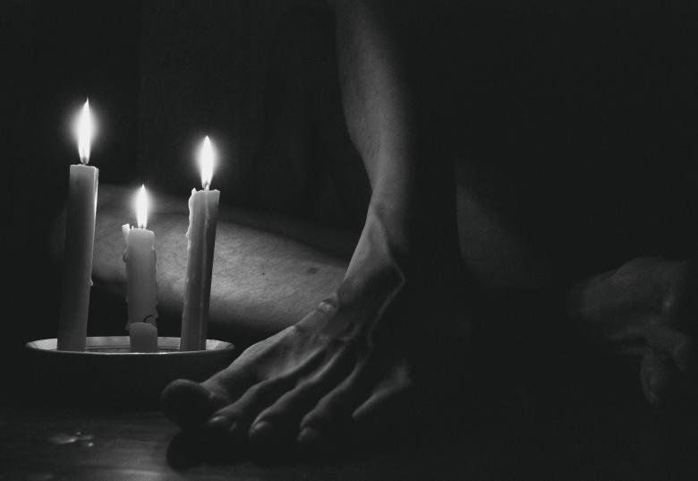 Free stock image of Glowing candles created by Alexander Krivitskiy