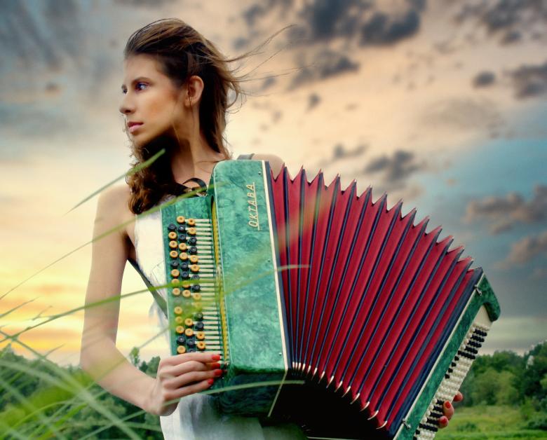 Free stock image of Accordion Player created by Alexander Krivitskiy