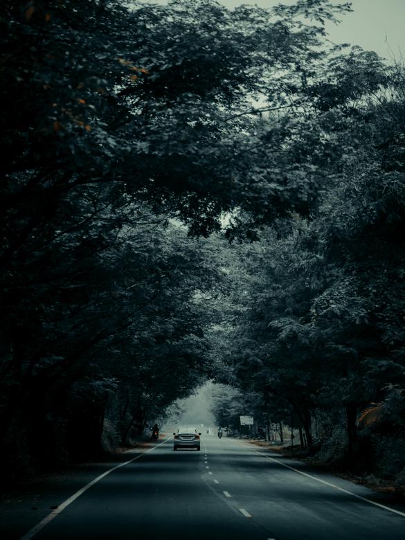 Free stock image of Night road created by kv santhosh