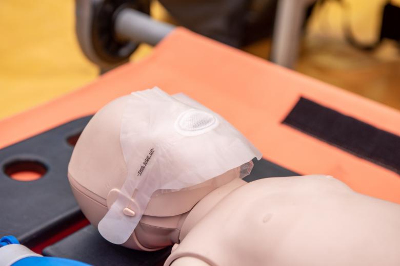 Free stock image of CPR Airway Management Training medical procedure AED and bag mas created by chanwit wanset