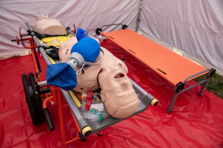 Free stock image of CPR Airway Management Training medical procedure AED and bag mas created by chanwit wanset