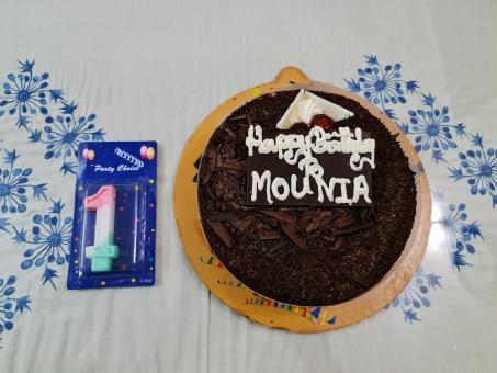 Birthday cake of Mounia - Free Stock Photo