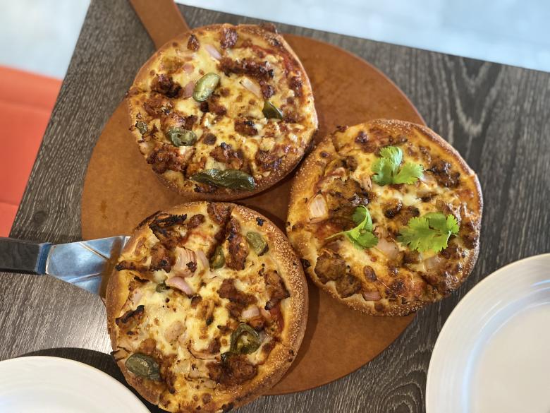 Free stock image of 3 different types of Pizza created by SK
