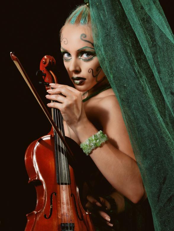 Free stock image of Violinist created by Alexander Krivitskiy