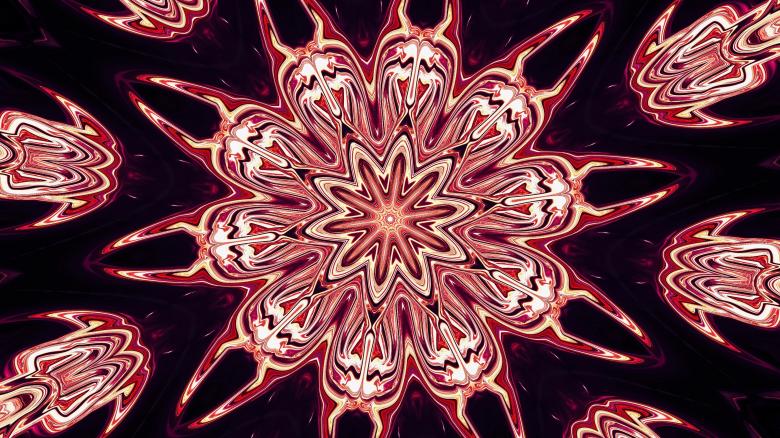 Free stock image of Kaleidoscope star created by Royalty Innovation