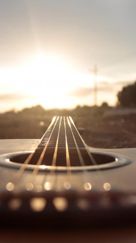 Free stock image of guitar sunset created by Moh fajar shidiq