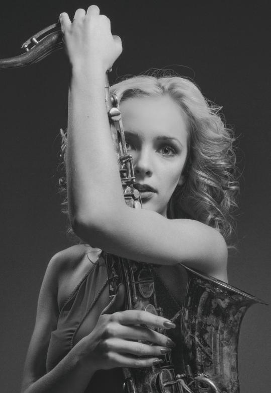 Free stock image of Female Sax Player created by Alexander Krivitskiy
