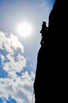 Climber silhouette 