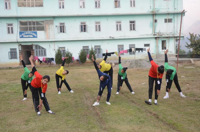 Free stock image of girls doing excercise created by Kol Valley Institute of Nursing