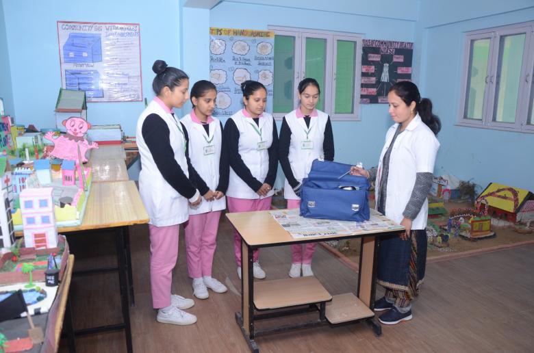 Free stock image of girls studying in lab created by Kol Valley Institute of Nursing