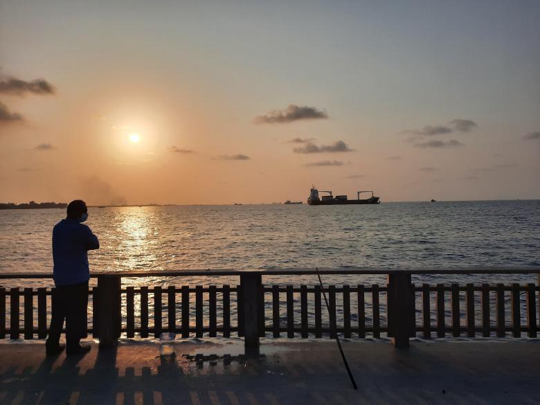 Free stock image of Sunset at Male Beach, Maldives created by KHAWAJA UMER FAROOQ