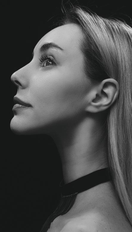 Free stock image of Female profile created by Alexander Krivitskiy