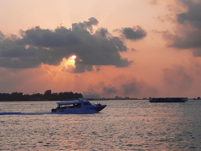 Free stock image of Sunset at Male Beach, Maldives created by KHAWAJA UMER FAROOQ