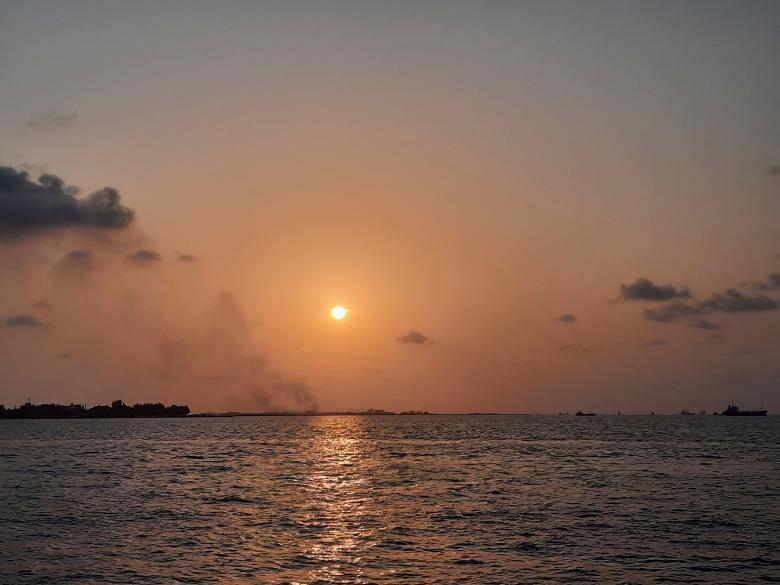 Free stock image of Sunset at Male Beach, Maldives created by KHAWAJA UMER FAROOQ