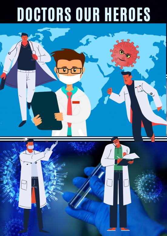 Free stock image of DOCTORS OUR HEROES created by KHAWAJA UMER FAROOQ