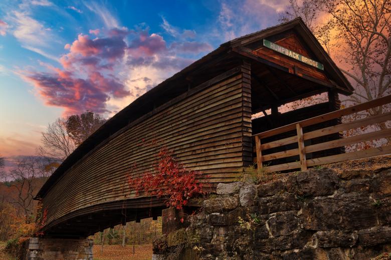 Free stock image of Humpback Sunset Bridge created by Nicolas Raymond