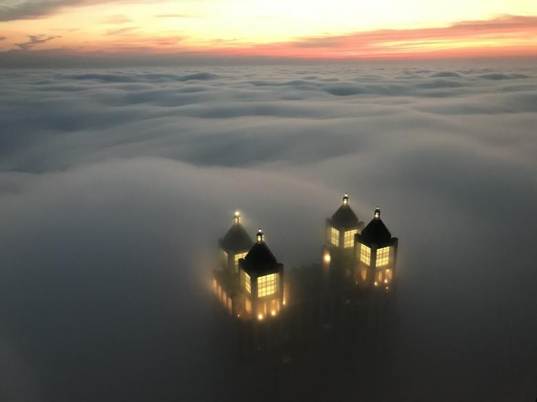 Free stock image of Sunset Towers created by Victor B. Diaz DIAZ