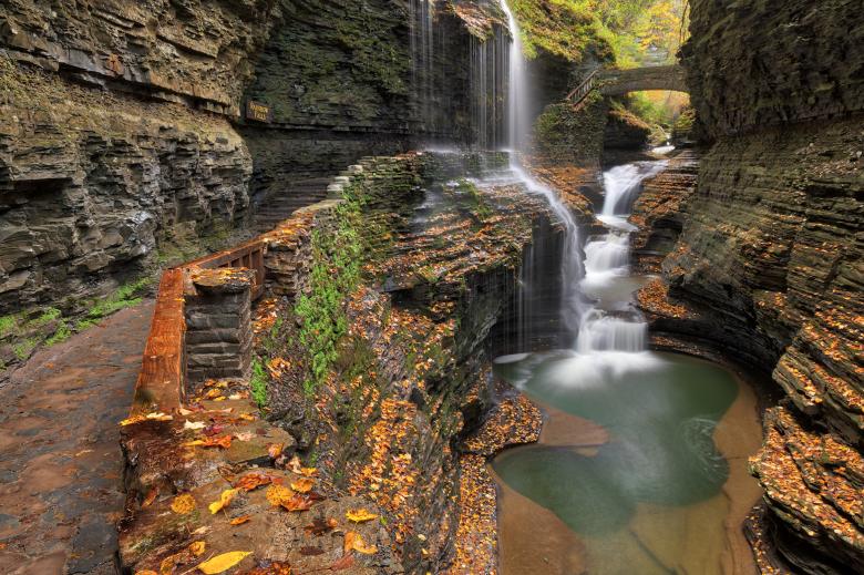 Free stock image of Gorge Waterfall Trail - Watkins Glen created by Nicolas Raymond
