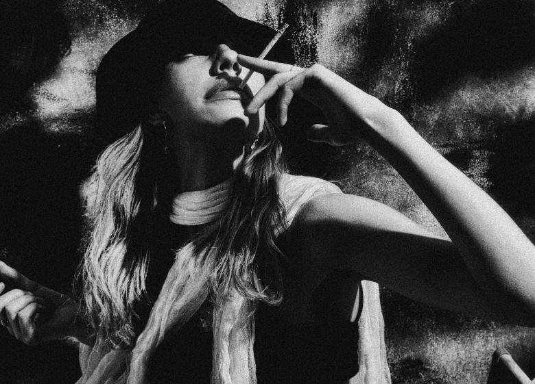 Free stock image of Smoking woman created by Alexander Krivitskiy
