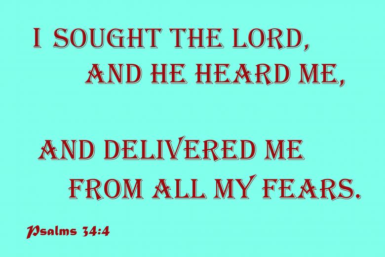 Free stock image of I Sought the Lord created by DFNatureAwed