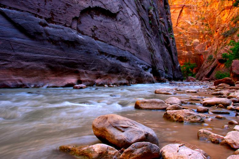 Free stock image of Zion canyon creek created by Oleg  Ы