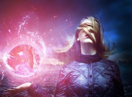 Oracle Girl - Photoshop Photo Montage Artwork - Free Stock Photo