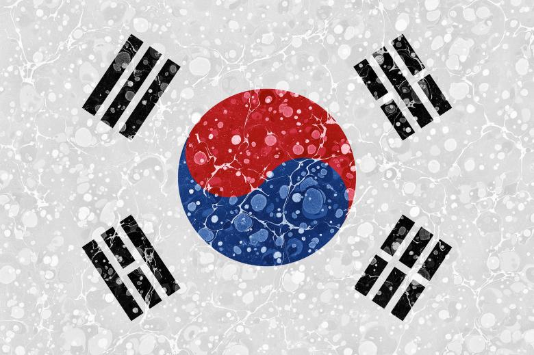 Free stock image of Marbled Flag - South Korea created by Nicolas Raymond
